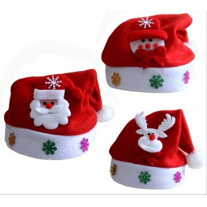 M001 拉絨布兒童聖誕帽